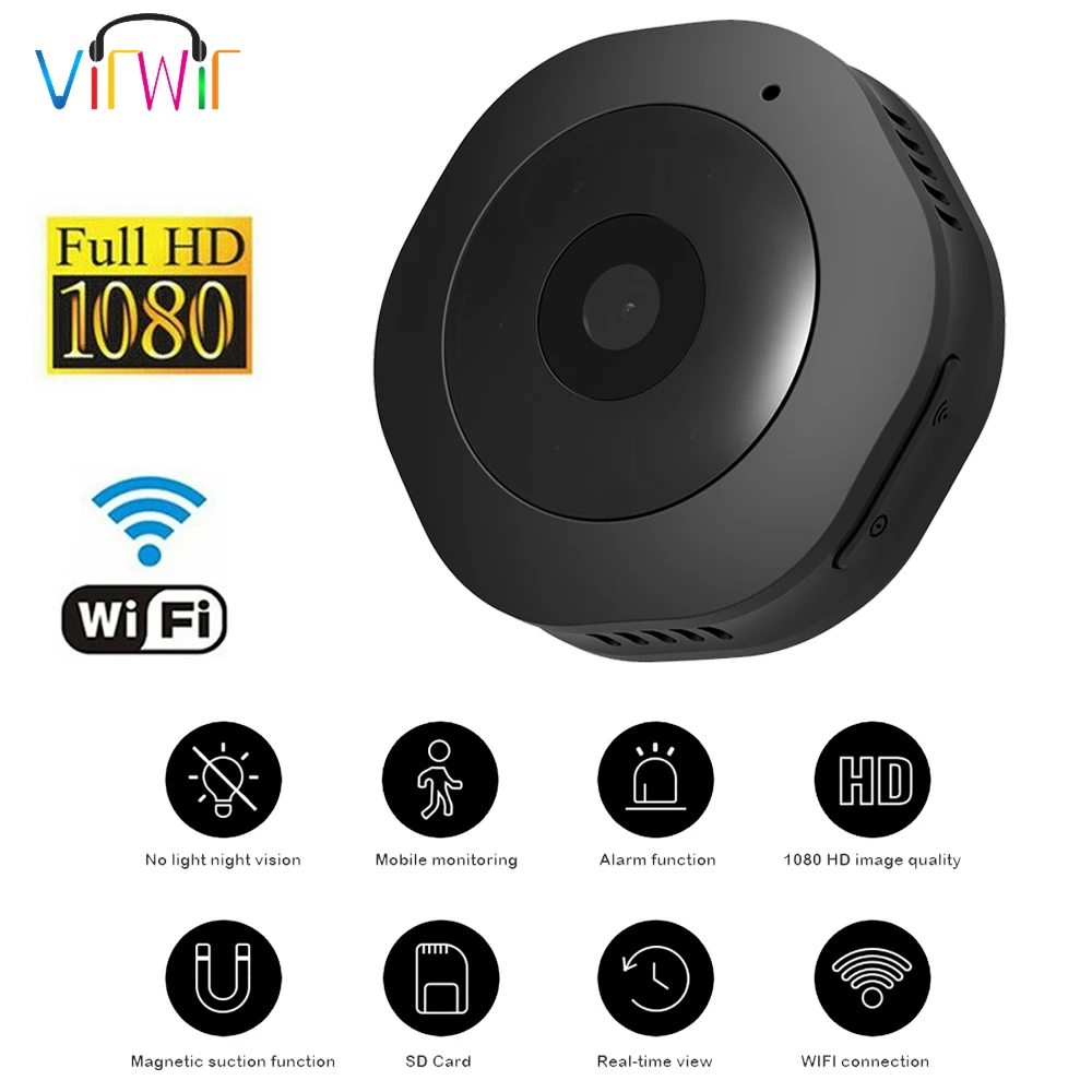 

1080P Magnetic Suction WIFI MINI Camera Night Vision HD Mobile Monitoring Video Recorder Indoor Memory Card Video Monitor