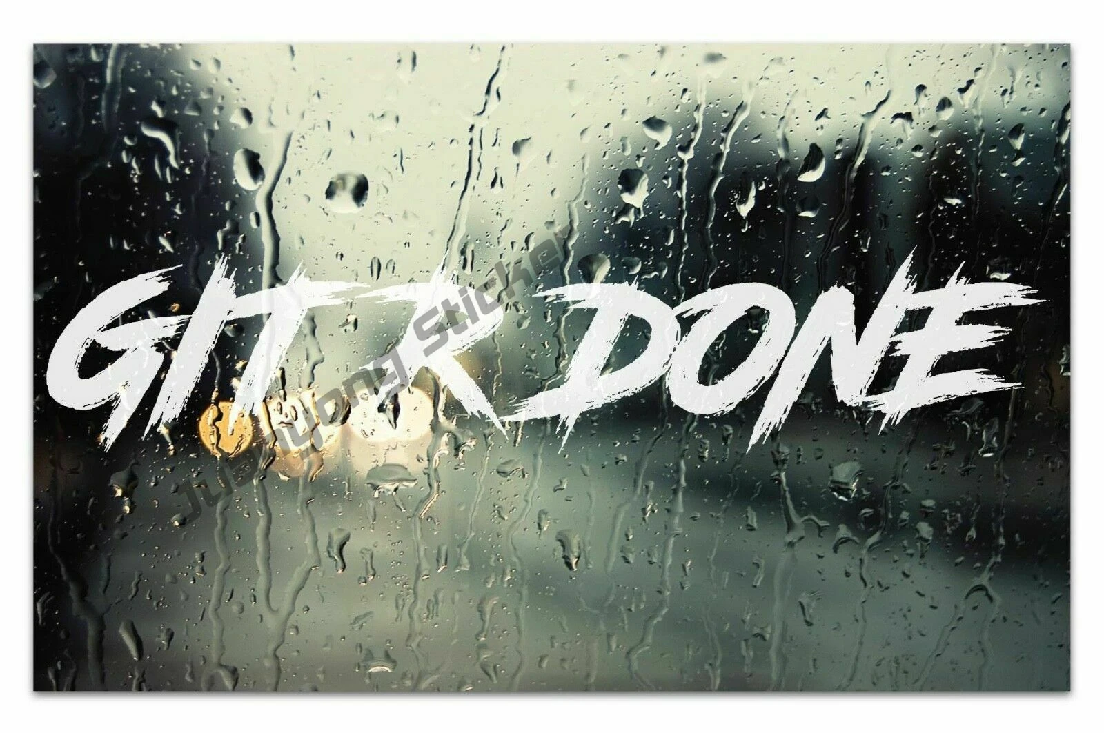 

Stickercorp - GIT R DONE Vinyl Decal car Window Laptop Sticker Novelty JDM Creative Refit Sticker Decor Waterproof Sticker