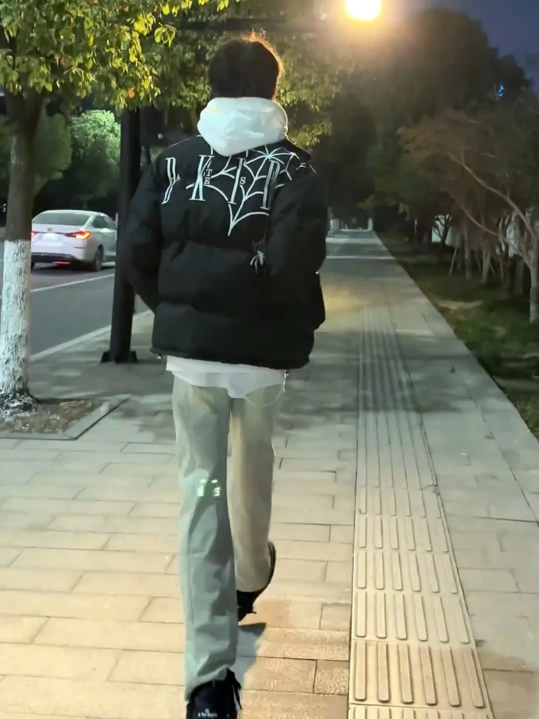 Fashion Brand American Hiphop Spider Cotton-padded jacket Outerwear Men Winter Thickened High Street Couple Loose Stand...