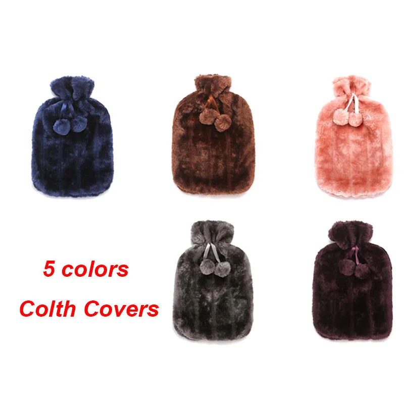 

2000 мл плюшевый подогреватель для рук из искусственного меха Зимние бутылки для горячей воды с крышкой из чистого натурального каучука чехол для задней шеи талии для рук теплая кровать