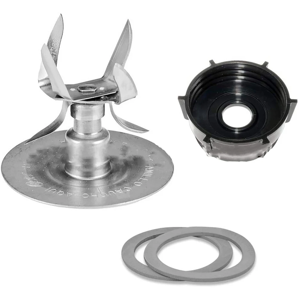 

6-fin Thick Juicer Blade with O Sealing Ring Base Set Replacement Parts For Oster & Osterizer 4980 4961 Blender