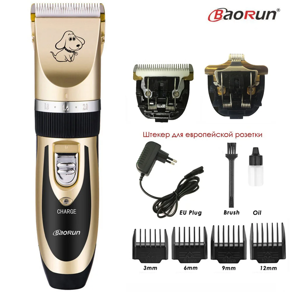 

Machine Cutting Grooming Dog Cat Baorun Trimmer Hair Dog Comb Shaver Animal Rechargeable Professional Clipper Kit Pet Hair