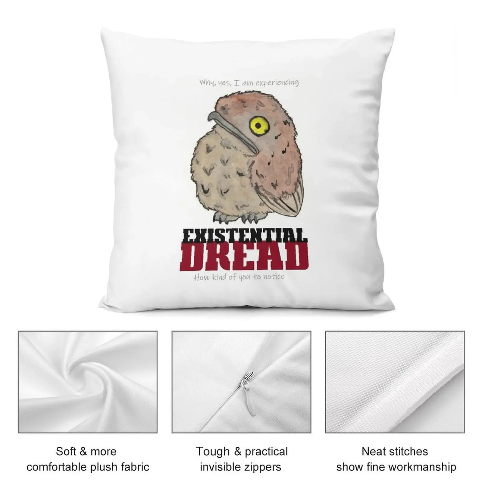 Назывственные Dread Potoo декоративная подушка рождественские чехлы для подушек