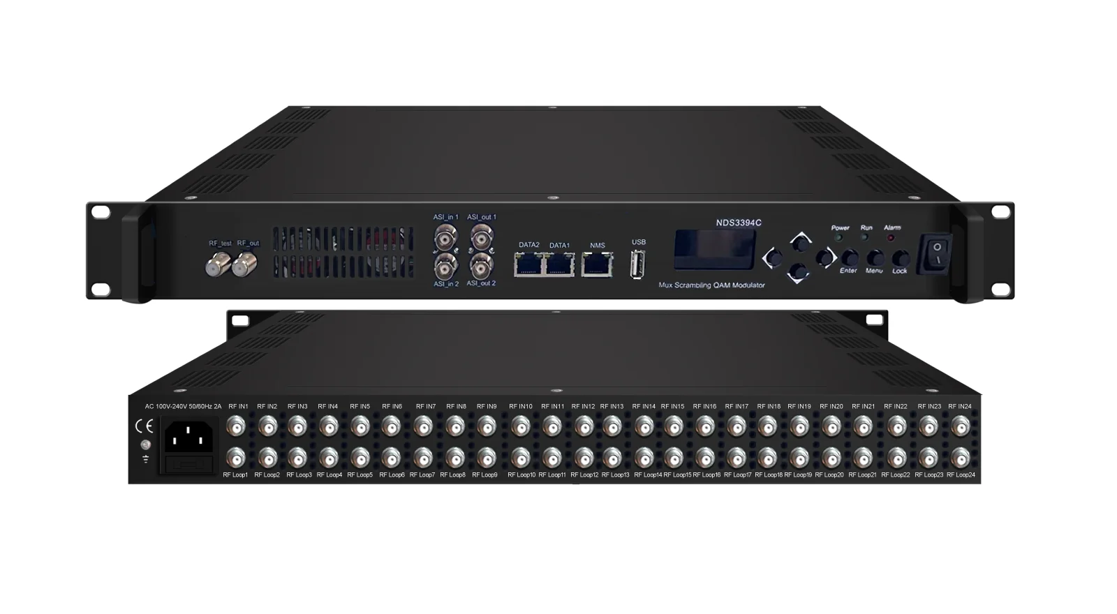 3394C16/24 DVB-T/-T2/-S/-S2/-S2X ATSC ISDB-T Дополнительный вход MUX Модулятор Qam Scrambling 16 Выход DVB-C