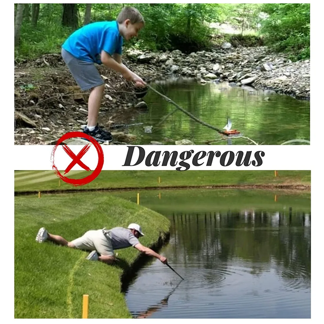 Портативный Телескопический Ретривер 10 футов с прочным крючком