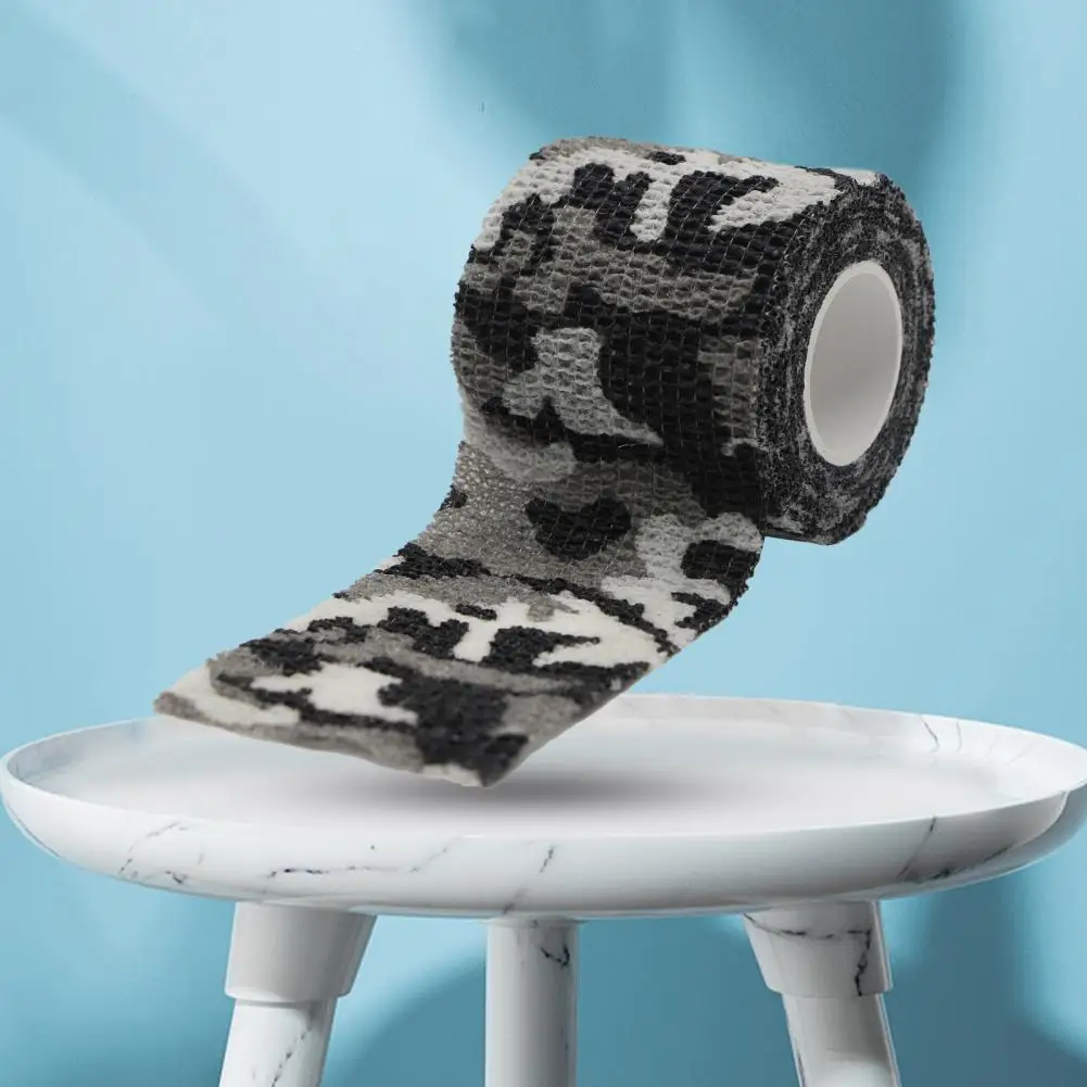 

1 Roll Useful Camo Wrap Tape Residue Free Camouflage Tape Decorative Protective Military Telescopic Camo Tape Smooth Surface