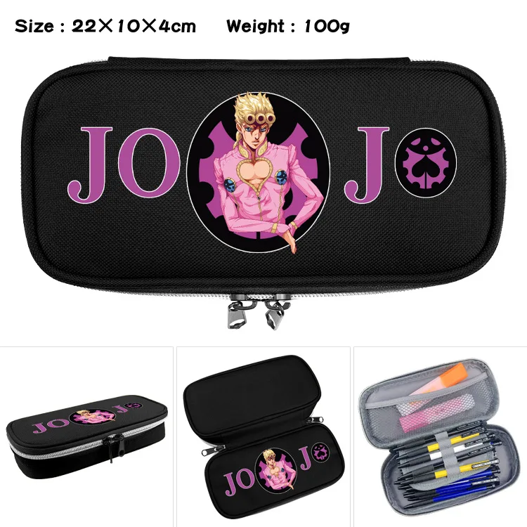 E-Mell JOJO's Bizarre Adventure Stone Ocean Jolyne Cujoh Noriaki Rohan Kujo Jotaro Nylon Pencil bag Day Clutches