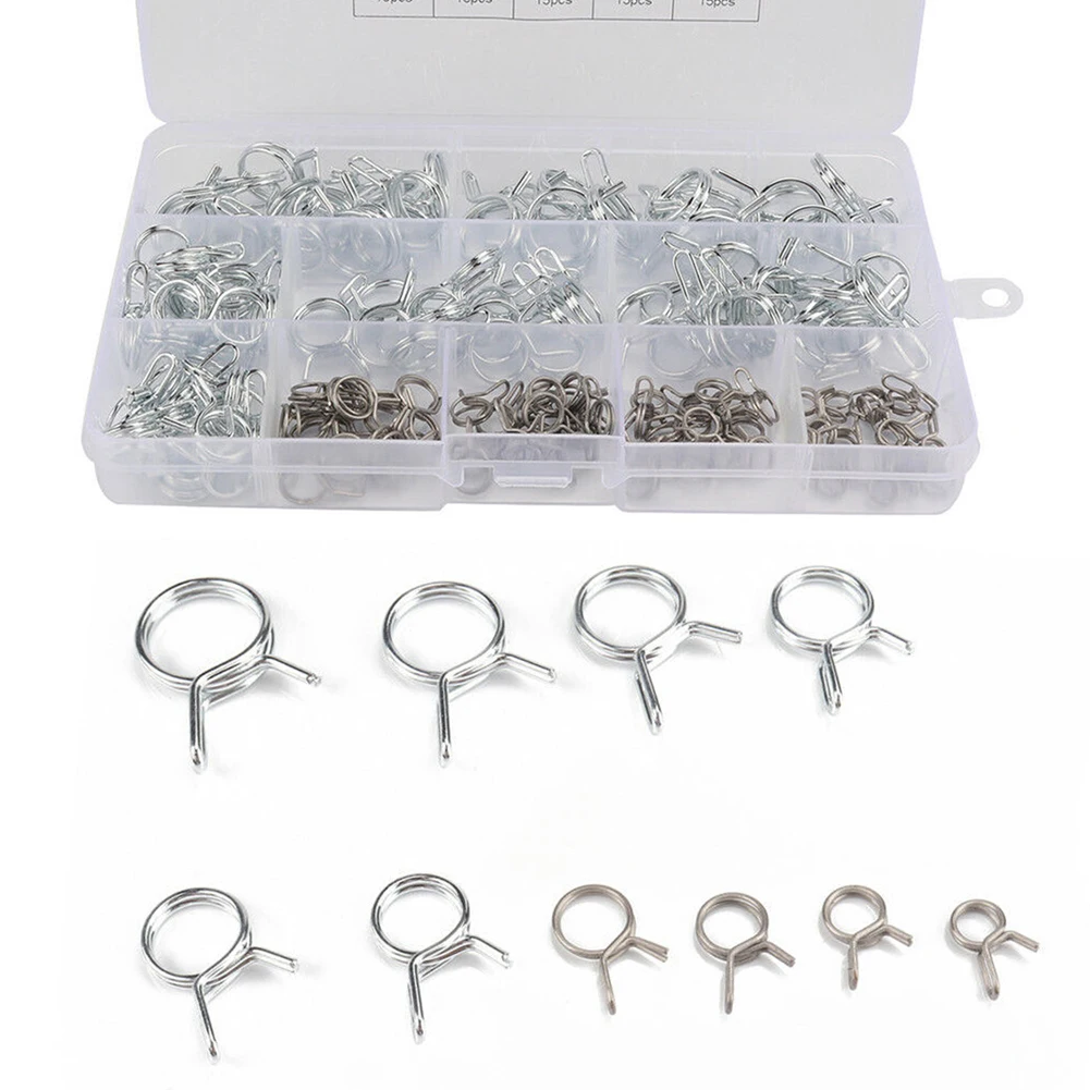 

Durable Clips Auto Parts Primary Color Replacement Spring Tube Clamp Stainless Steel 304 Universal White Zinc Plating