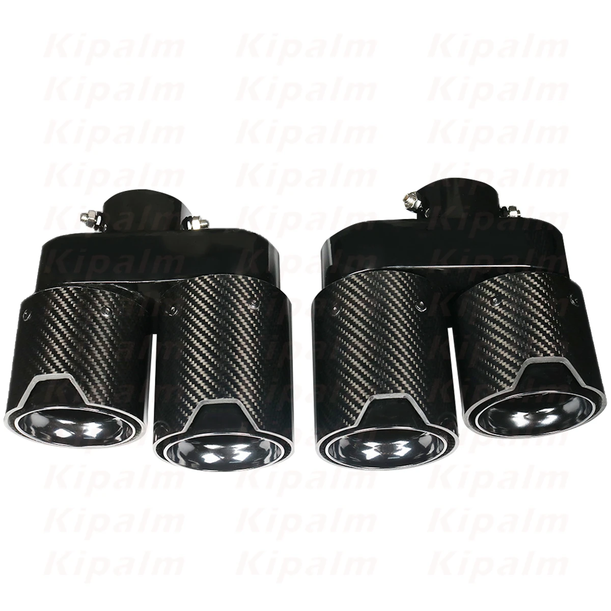 1 пара двойных труб из углеродного волокна M Performance наконечник глушителя