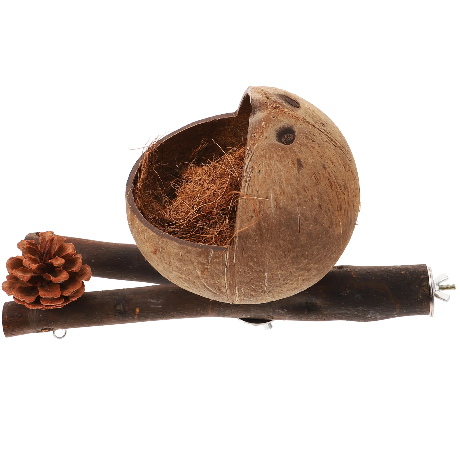 

Decorative Birdcage Wood Perch -resistant Parrot Sea Bass House Wooden Toy Stand