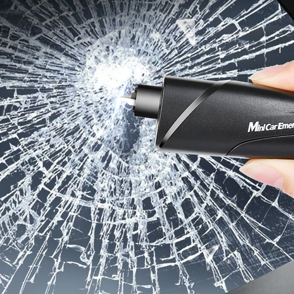 

Car Emergency Rescue Kit Safety Hammer Key Chain Knife Life Saving Seat Belt Cutter Window Breaker Glass Emergency Hammer