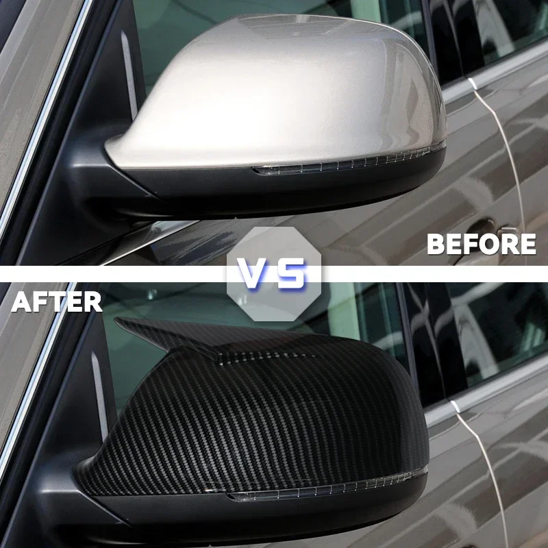 Глянцевая черная сменная Крышка для бокового зеркала заднего вида крышка Audi Q5 SQ5