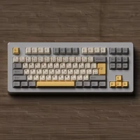 1 set milk gray yellow desert japanese keycaps pbt dye sublimation key caps cherry profile keycap for 68 980 87 customized