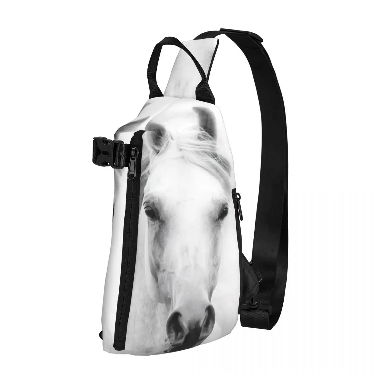 White Horse Shoulder Bags Chest Cross Chest Bag Diagonally Casual Man Messenger Bag