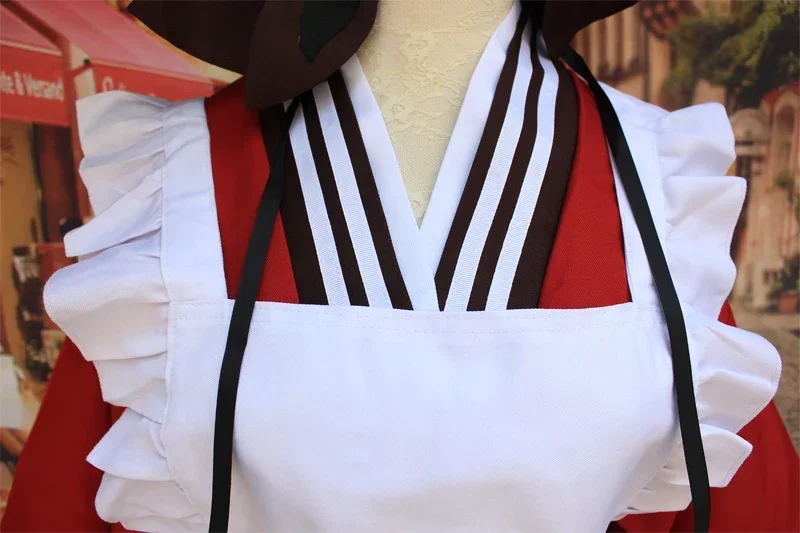 Аниме Gugure! Kokkurisann КОСПЛЕЙ Хэллоуин COS наряд горничной костюмы кимоно с длинными