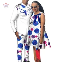 african couple matching clothes 3 pcs women dress men dashiki shirt pant set match bazin rich outfit plus size clothes wyq696