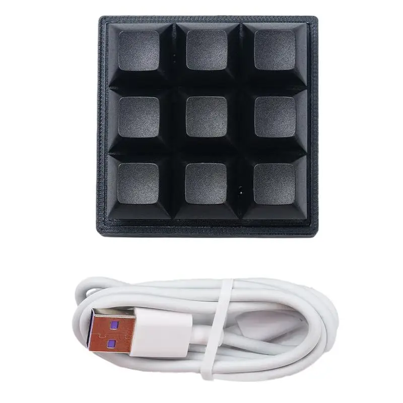 Клавиатура для программирования с 9 клавишами клавиатура RGB-подсветкой клавиша