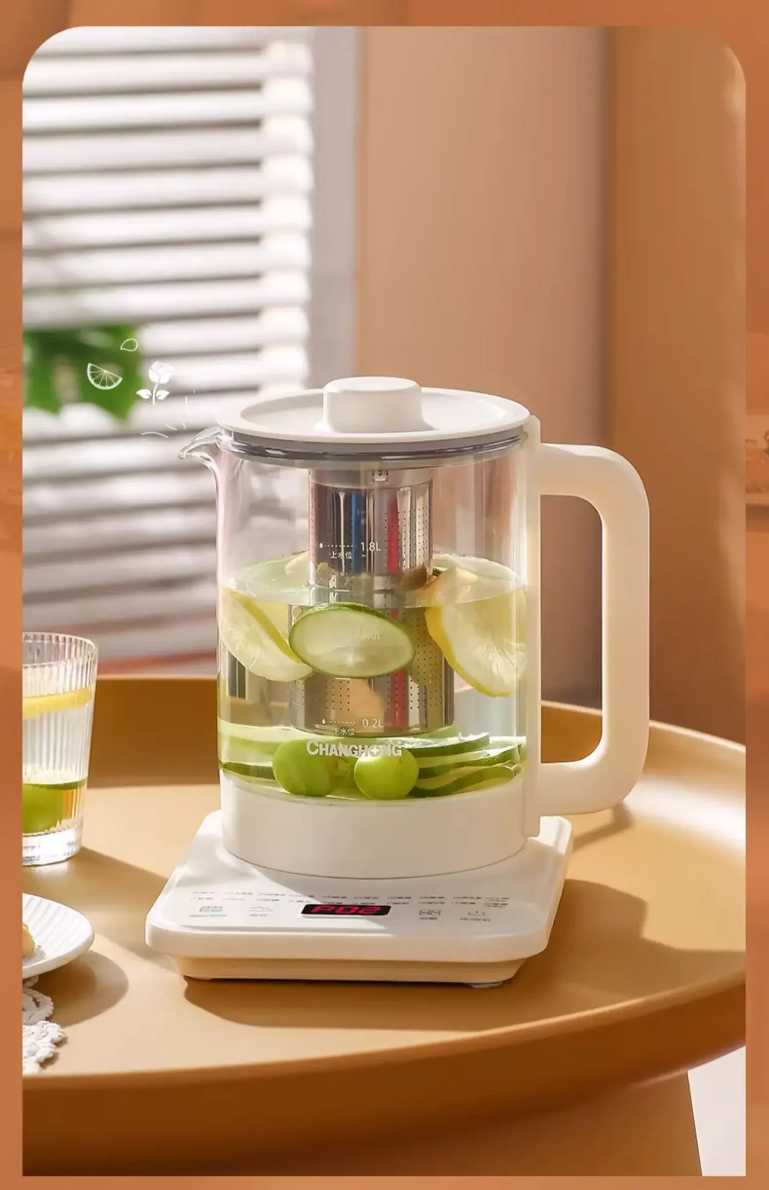 Чанхун маленький автоматический Чайник из утолщенного стекла для офиса домашний