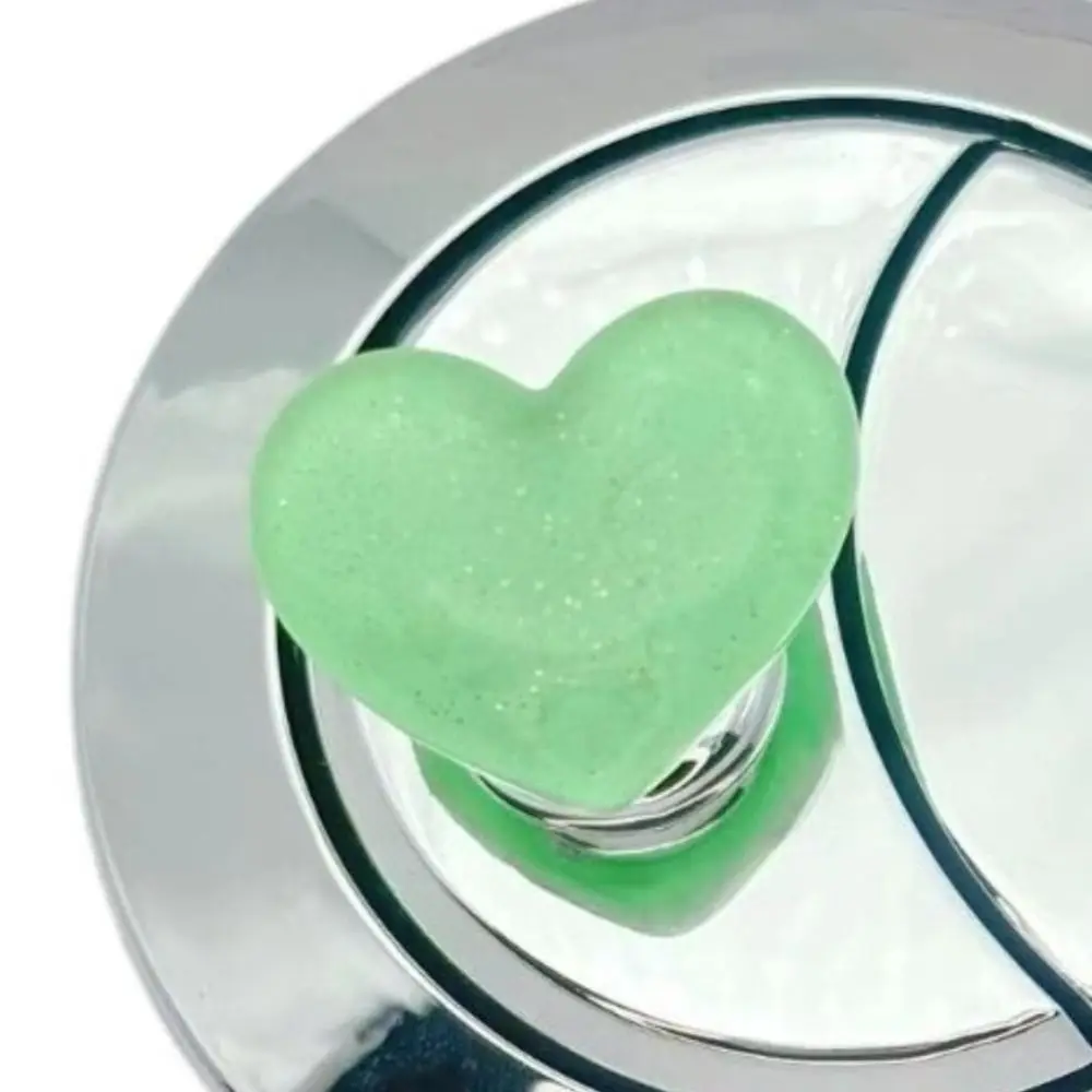 

Креативный пресс для унитаза в форме сердца, защита для ногтей, кнопка для унитаза, блестящая милая кнопка для смыва воды, женская кнопка