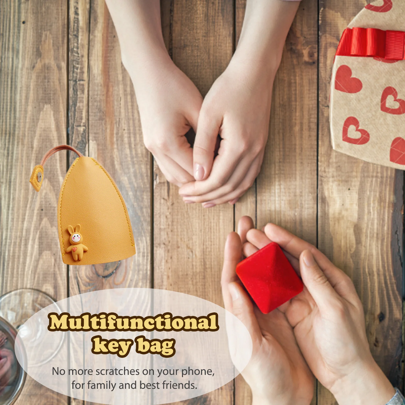 

Полиуретановые Мультяшные Чехлы для ключей, универсальный кожаный чехол для ключей, Многофункциональный Большой Вместительный чехол для п...