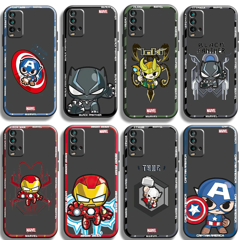 

Marvel Comics Phone Case For Xiaomi Redmi 9 9T 9AT 9A 9C Note 9 Pro MAX 5G 9T 9S 10S 10 Pro MAX 10T 5G Silicone Cover