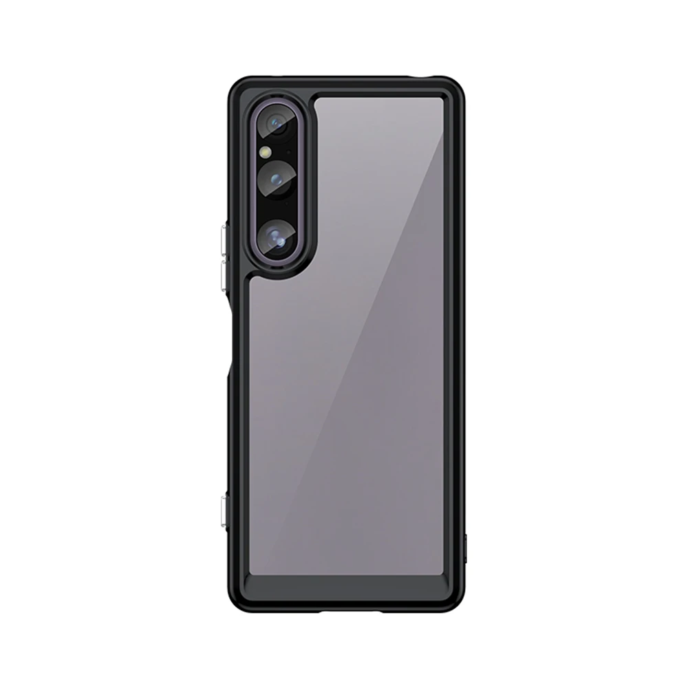 

Shockproof Clear Case for Sony Xperia 1 10 V Full Protection Hard Acrylic Back Cover with Reinforced Corners