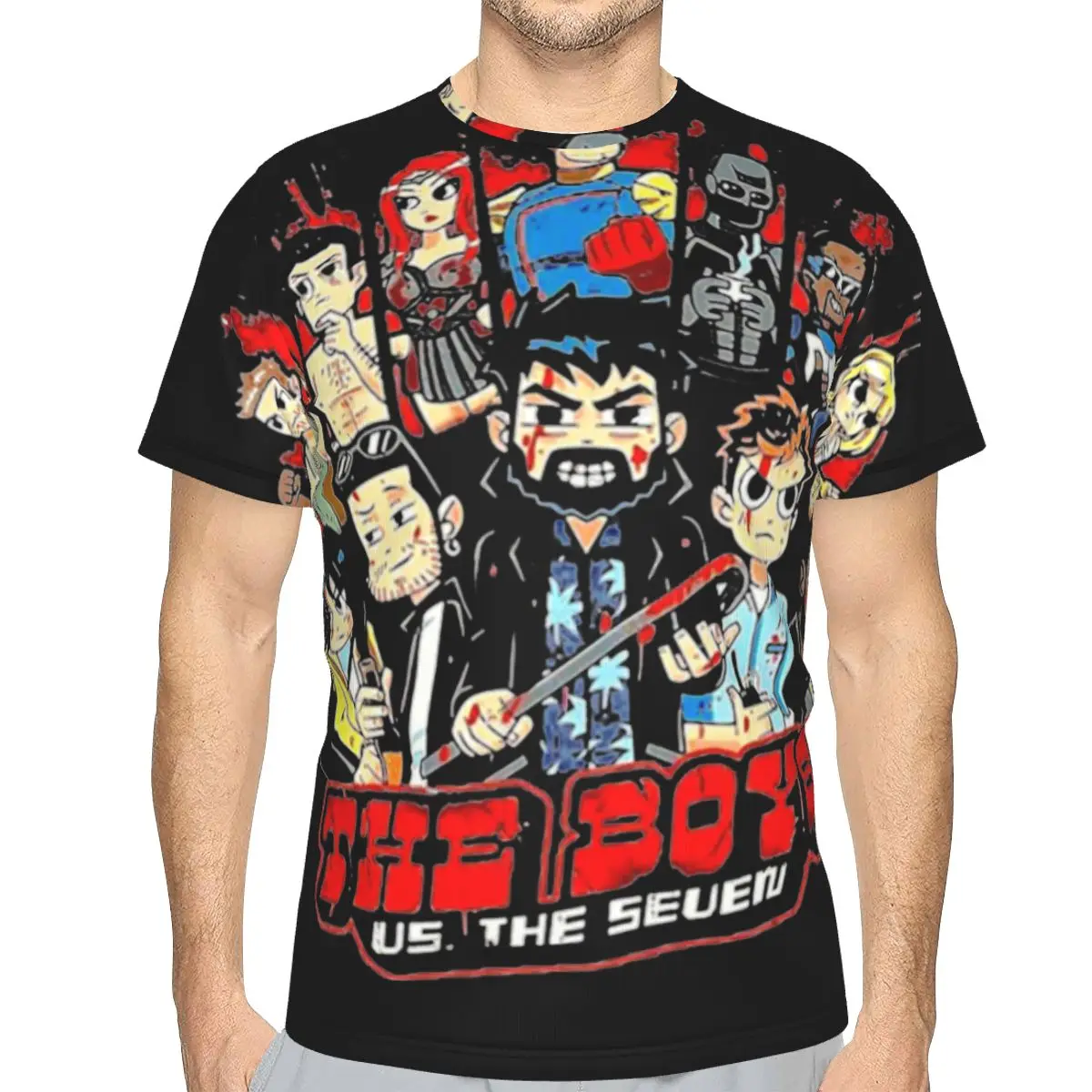 

The Boys Tv Show Polyester TShirt for Men Homelander Soft Casual Sweatshirts Thin T Shirt Novelty Trendy