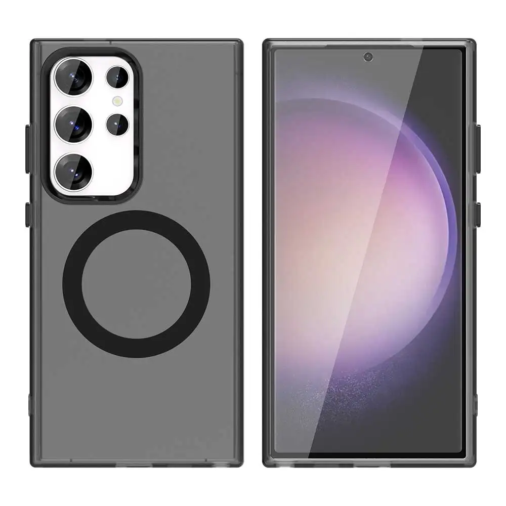 Магнитный чехол карамельного цвета для Samsung Galaxy S24 Ultra S23 Plus FE S24FE S23FE Magsafe