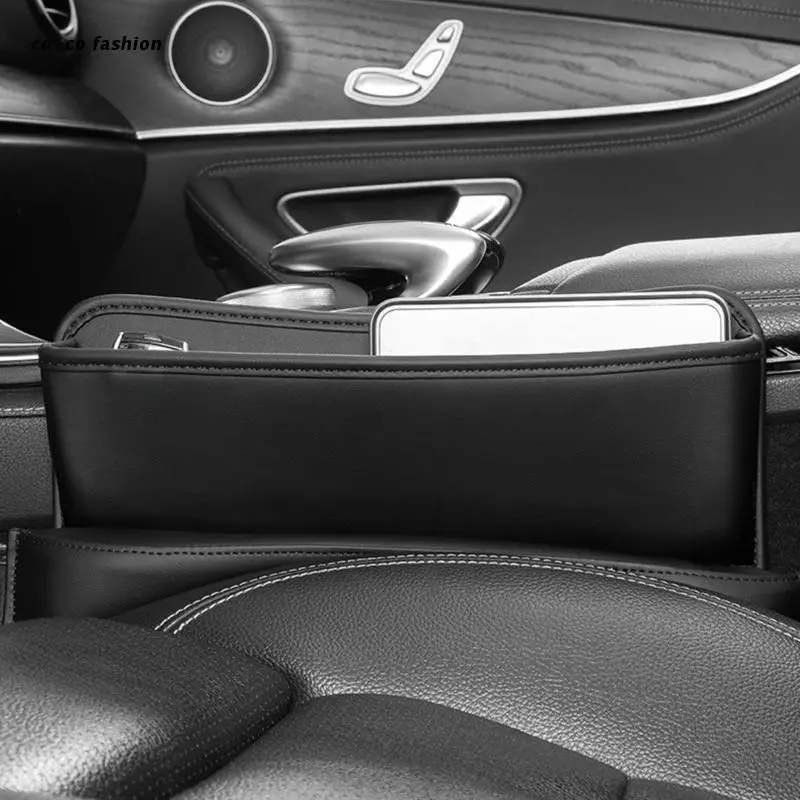 

517B PU Leather Car Seat Slit Gap Pocket Organizer Catcher Storage Inner Decoration
