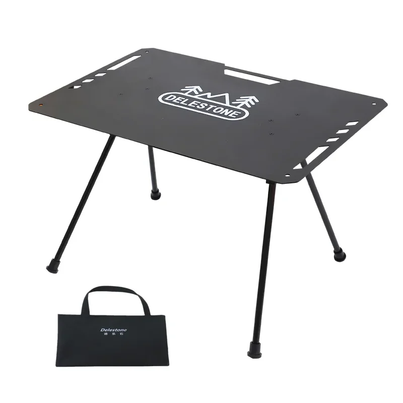 

Outdoor Camping Tactical Table Lightweight Aluminum Alloy Camping Folding Table Barbecue Picnic Table