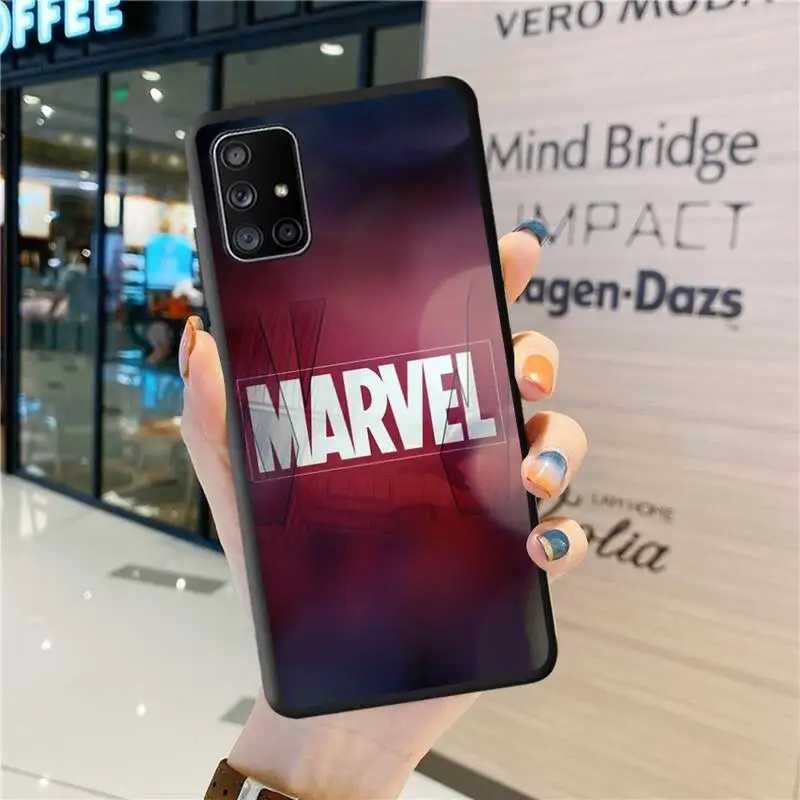 Marvel Logo Avengers Heros Phone Case For Samsung Galaxy A52 A21S A02S A12 A31 A81 A10 A30 A32 A50 A80 A71 A51 5G