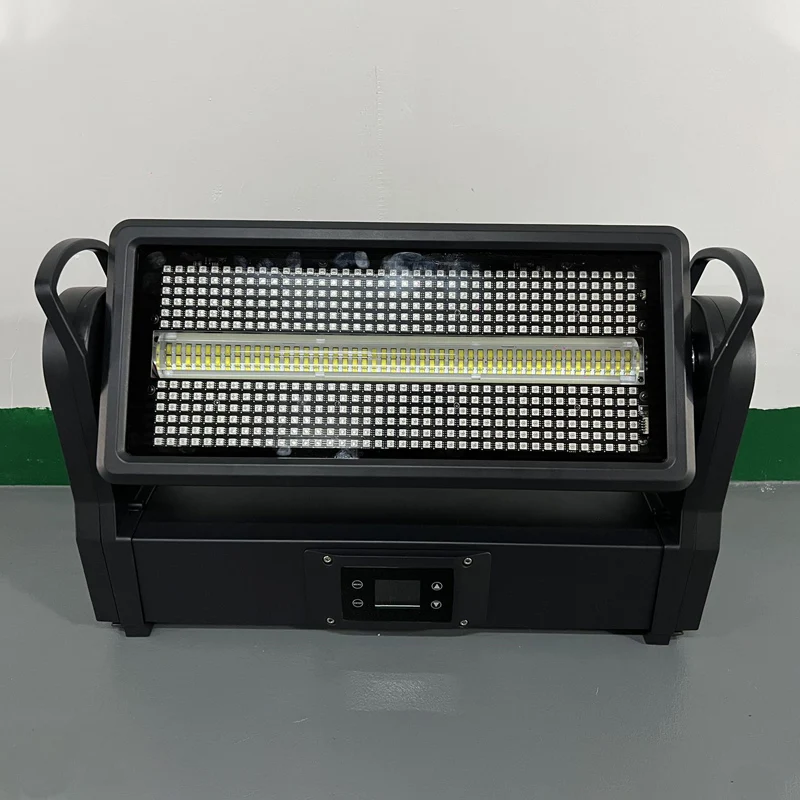 Фото Светодиодный прожектор IP65 DMX 1000 Вт, полноцветный RGB, вращающаяся голова, стробоскоп для баров, дискотек, клубов, сценического освещения №2