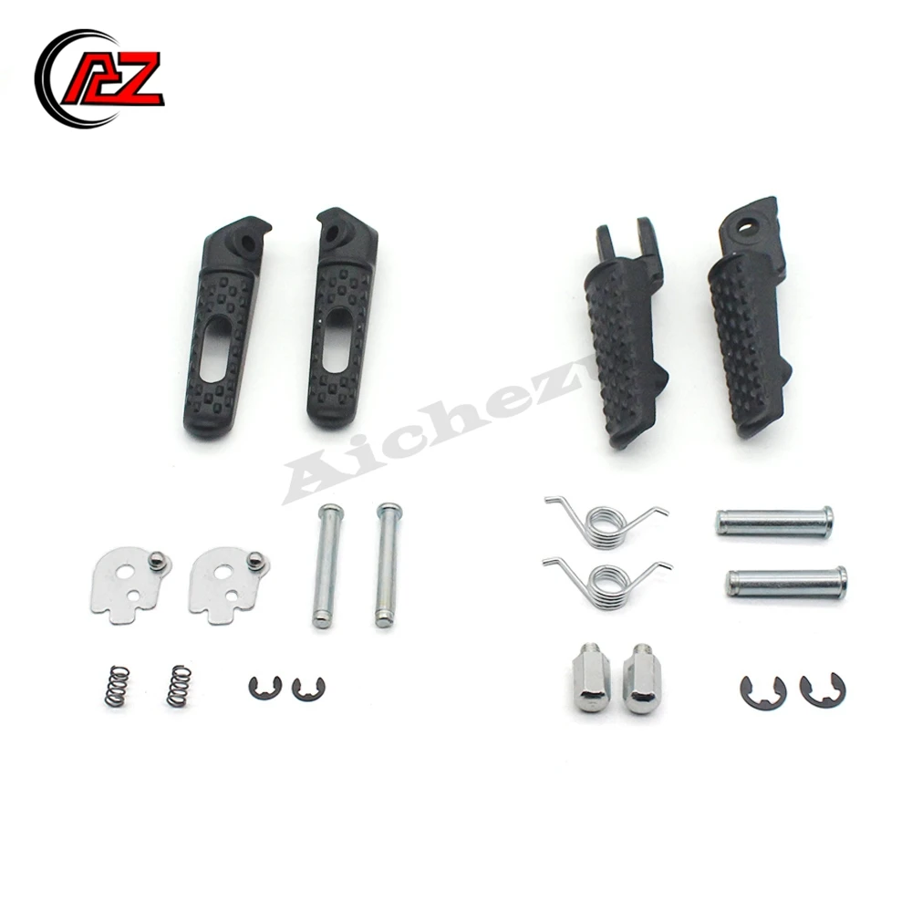 

Front Footrest Pedals Foot Pegs for Honda CBR1000RR CBR1000 RR CB1000R CBR600RR 04-18 03 Silver Matt Black 4 Style