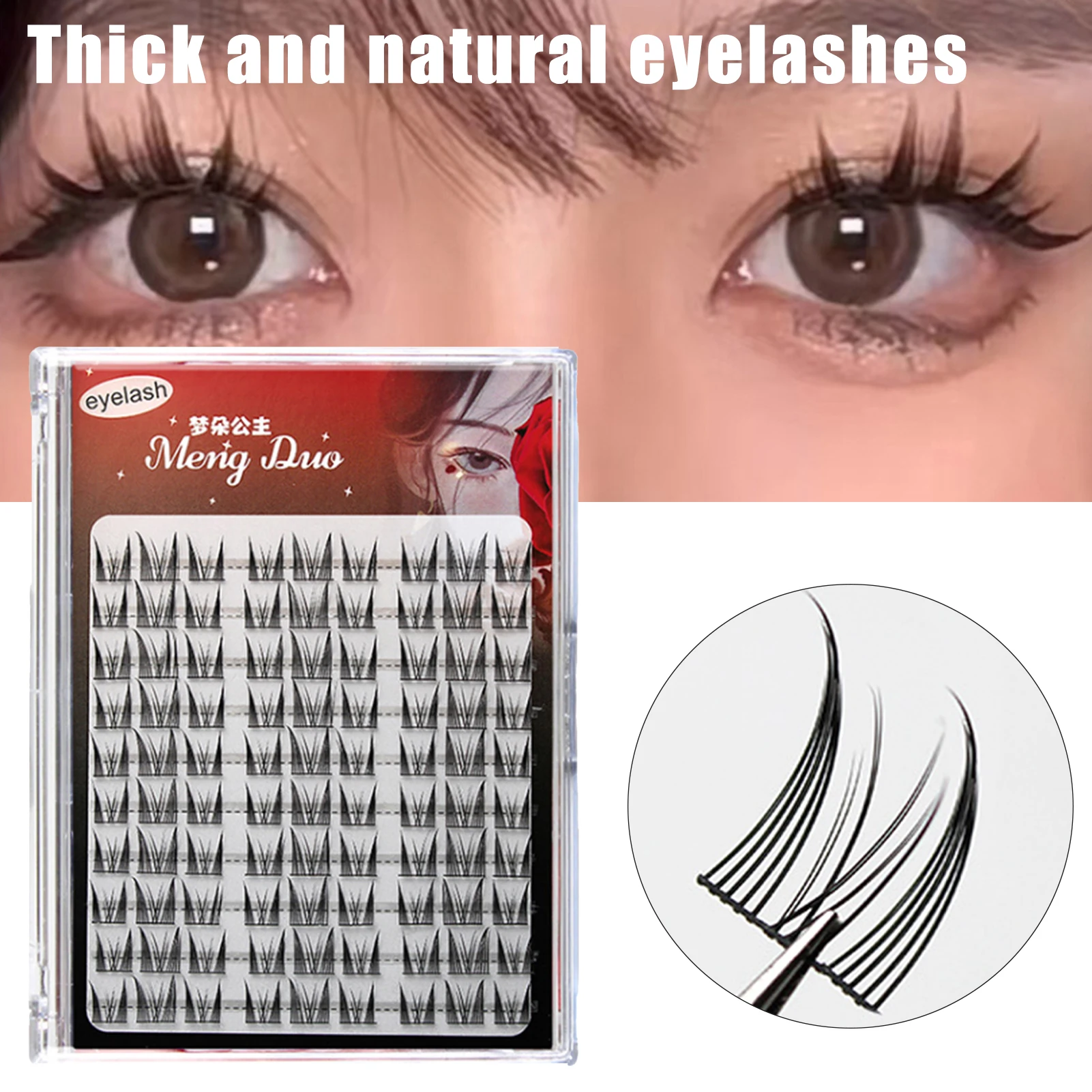 5-12 мм накладные ресницы Maga наращивание C завитые сегментированные