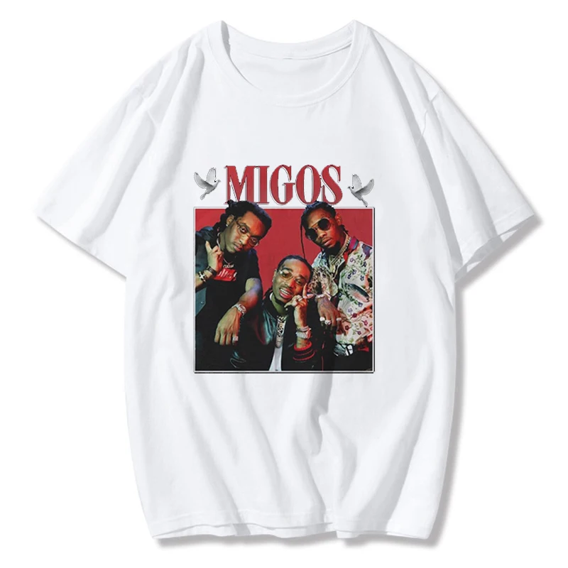 Женская/мужская футболка Migos оригинальная хипстерская забавная Футболка большой
