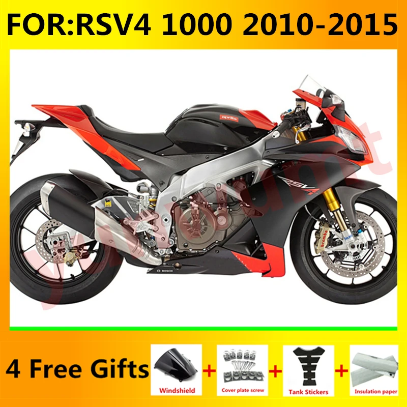 

NEW ABS Motorcycle full Fairing kit Fit For RSV4 RSV 4 1000 2010 2011 2012 2013 2014 2015 Bodywork fairings kits set red black