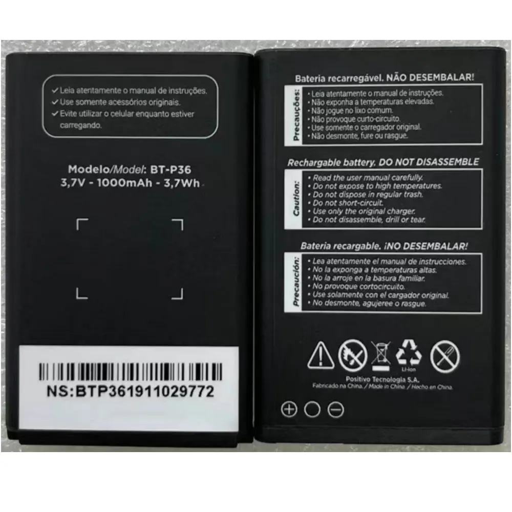 

3.7V 1000mAh Original BT-P36 Replacement Battery