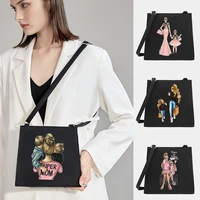 shoulder crossbody of women small square bags mom series pattern designer commute tote bag messenger shopping purse handbag