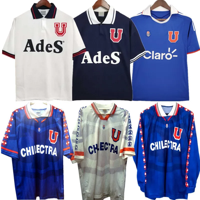 

Retro University de Chile 1996 salas Soccer Jersey 1998 2011 Camiseta L.Rodriguez Classic Football Shirts Kit