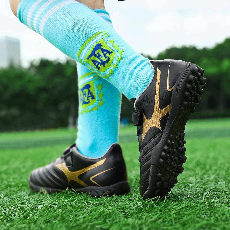R.XJIAN Soccer Shoes Hot Professional Kids Turf Indoor Cleats Superfly Futsal Football Boots Sneakers Children Chaussure 29-39