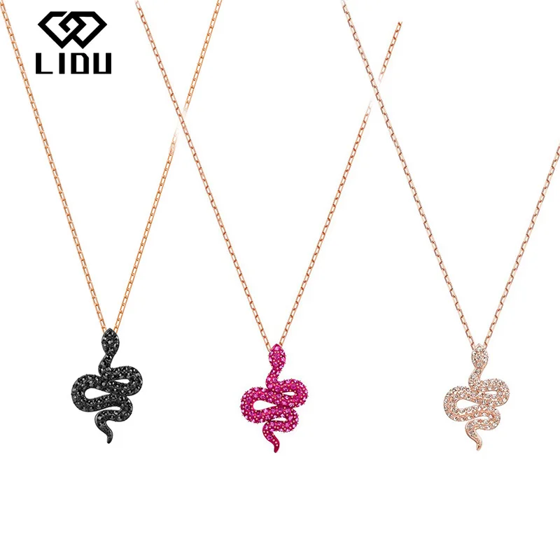 

LIDU High Quality Fashion Elegant Generous Animal Snake Necklace Gift To Friends Free Mail Manufacturers Wholesale