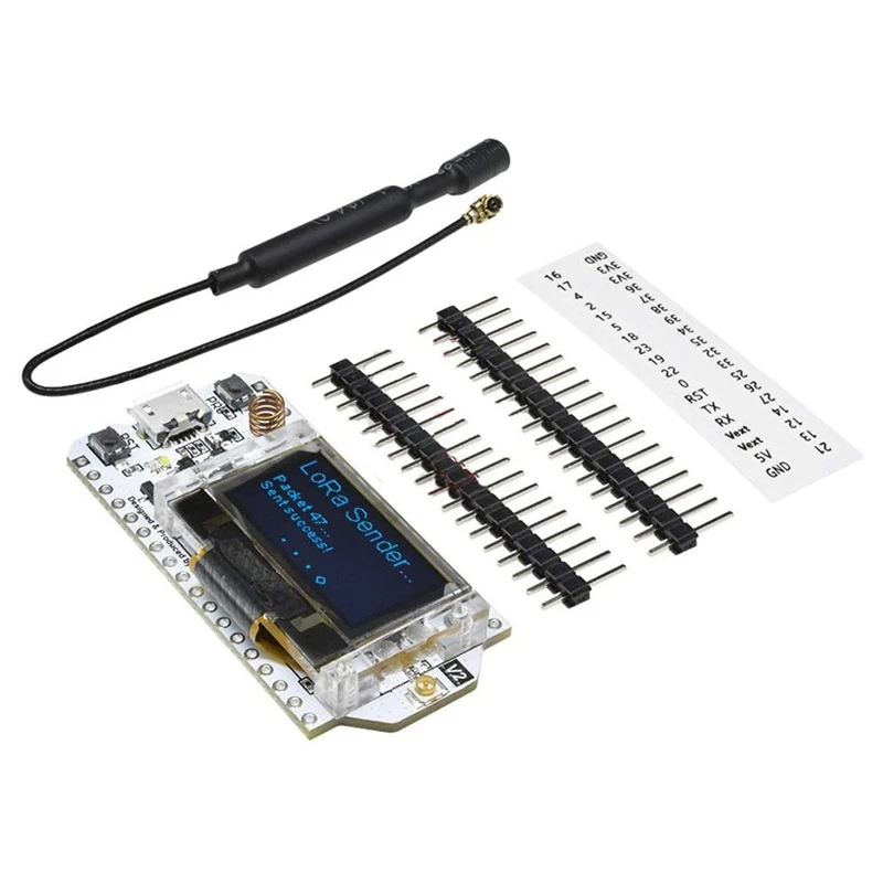 

H ELTEC AUTOMATION 868Mhz-915Mhz SX1276 ESP32 Lora 32 WIFI Development Board With 0.96 Inch OLED Display For Arduino,Unsoldered