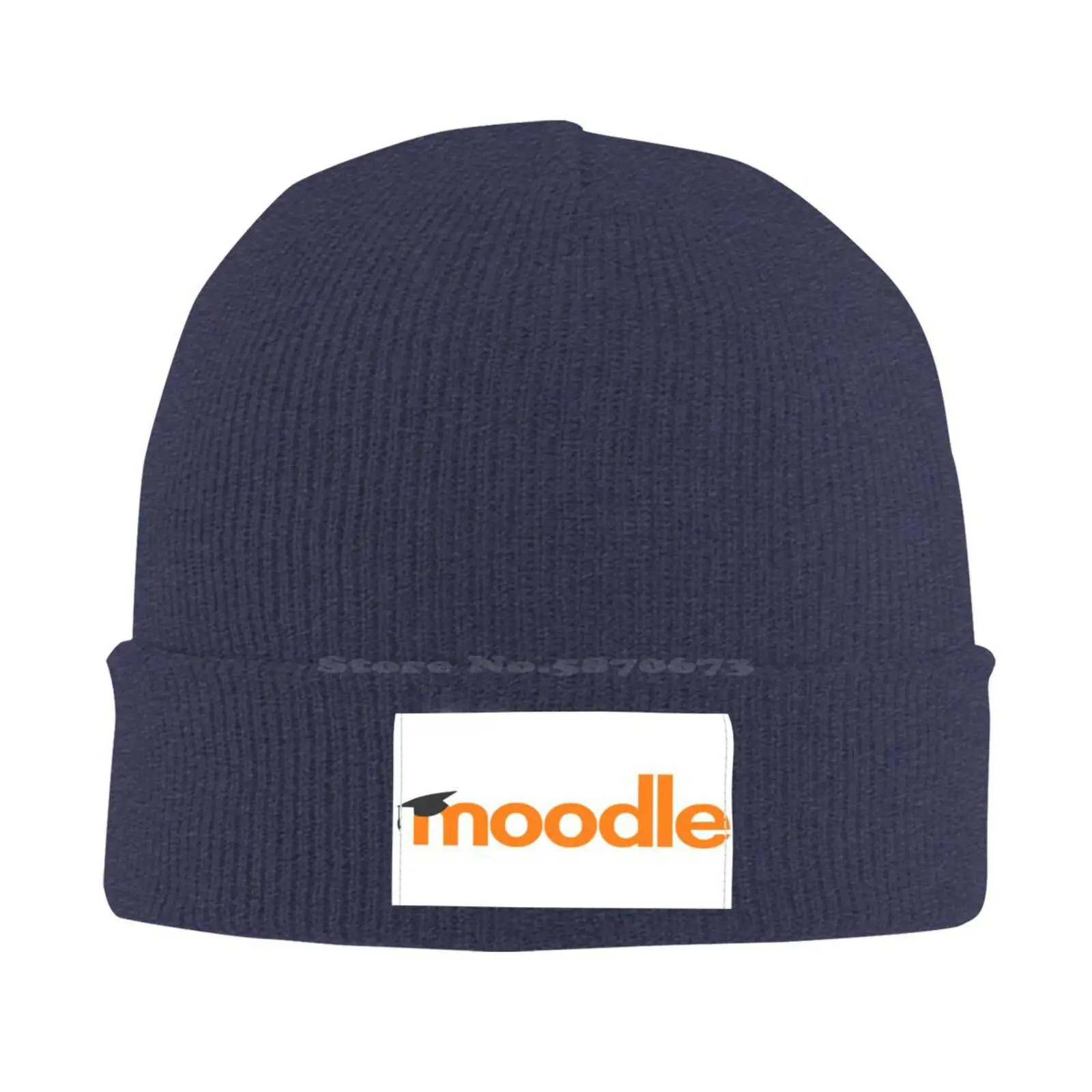 Высококачественная вязаная кепка с логотипом Moodle Джинсовая Бейсболка