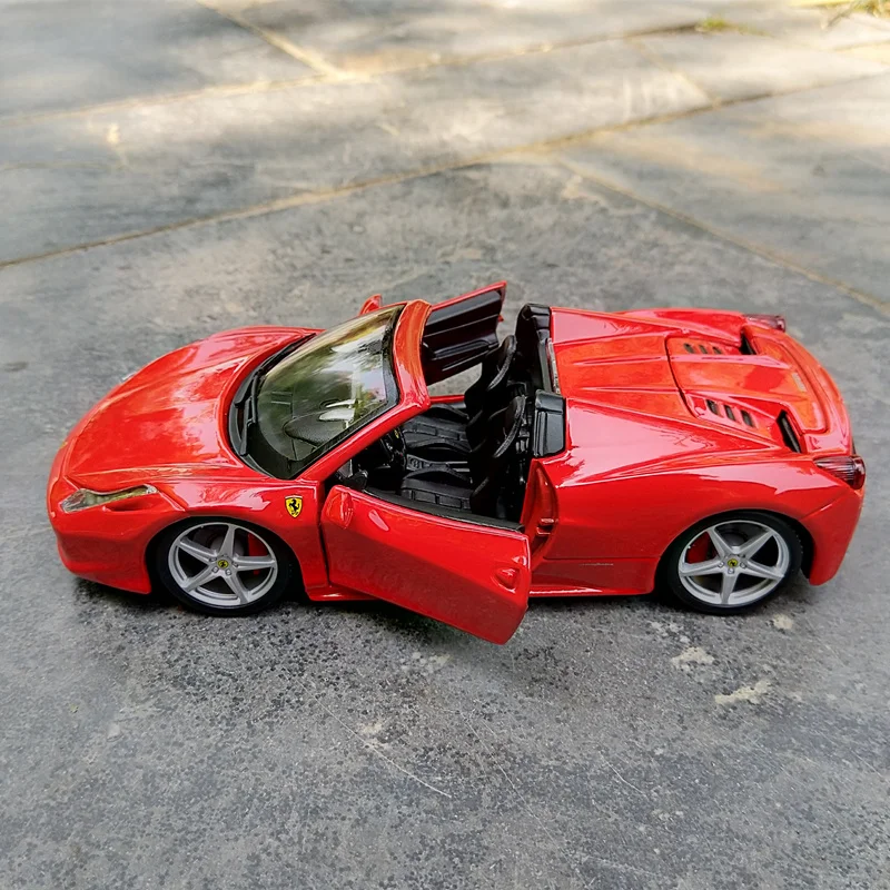 1:24 Ferraris 458 паук трансформируемая модель спортивного автомобиля из сплава