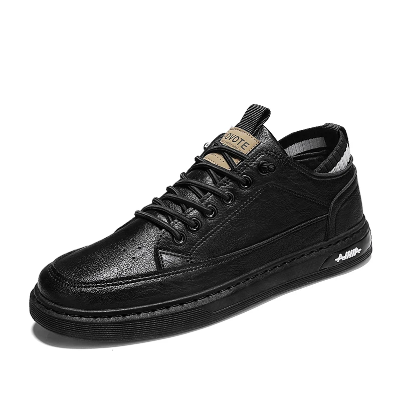 

2023 New Men's Leather Breathable Loafers Casual And Comfortable Men's Sneakers Men's Non-slip Business High-quality Shoes