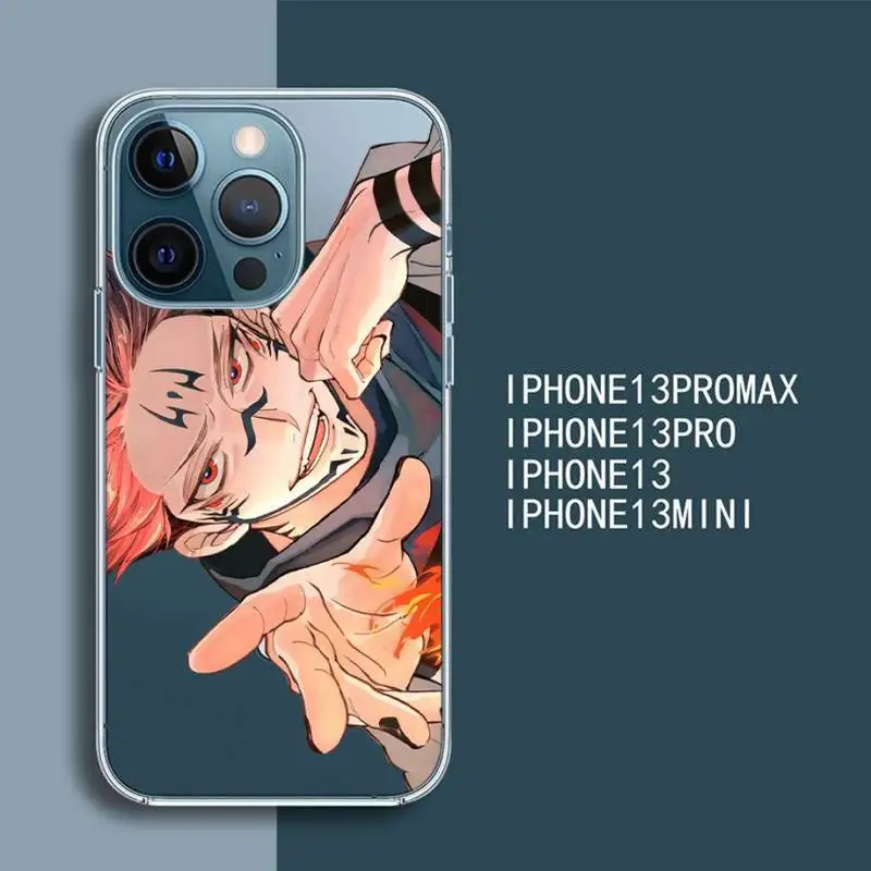 

Anime jujutsu kaisen Phone Case Transparent Magsafe Magnetic Magnet For iPhone 13 12 11 Pro Max Mini Wireless Charging Cover