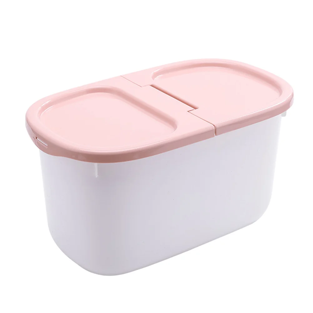 

Storage Container Rice Food Dispenser Grain Containers Cereal Dog Box Bin Flour Lids Countertop Bucket Large Kitchen Sealed Dry