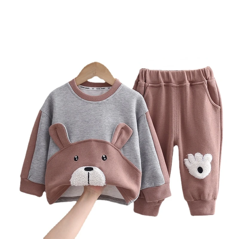 

2 шт., хлопковая кофта и штаны для мальчиков