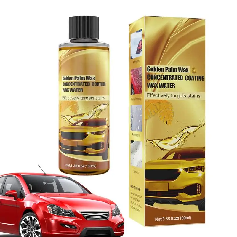

3-in-1 100ml Car Wash Wax Automotive Golden Palm Wax Concentrated Quick Coating Wax Car Paint Care For Boat Motocyle