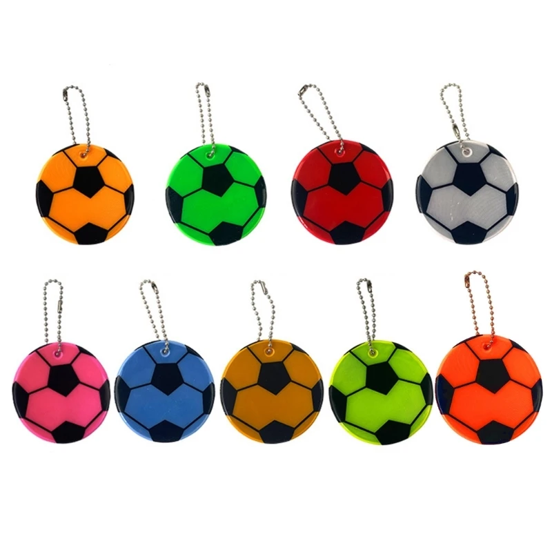 

Stylish 6cm Safety Reflector Reflective Keychain Charm Bag Keyrings Pendant Accessories for Jackets Backpack Strollers GTWS
